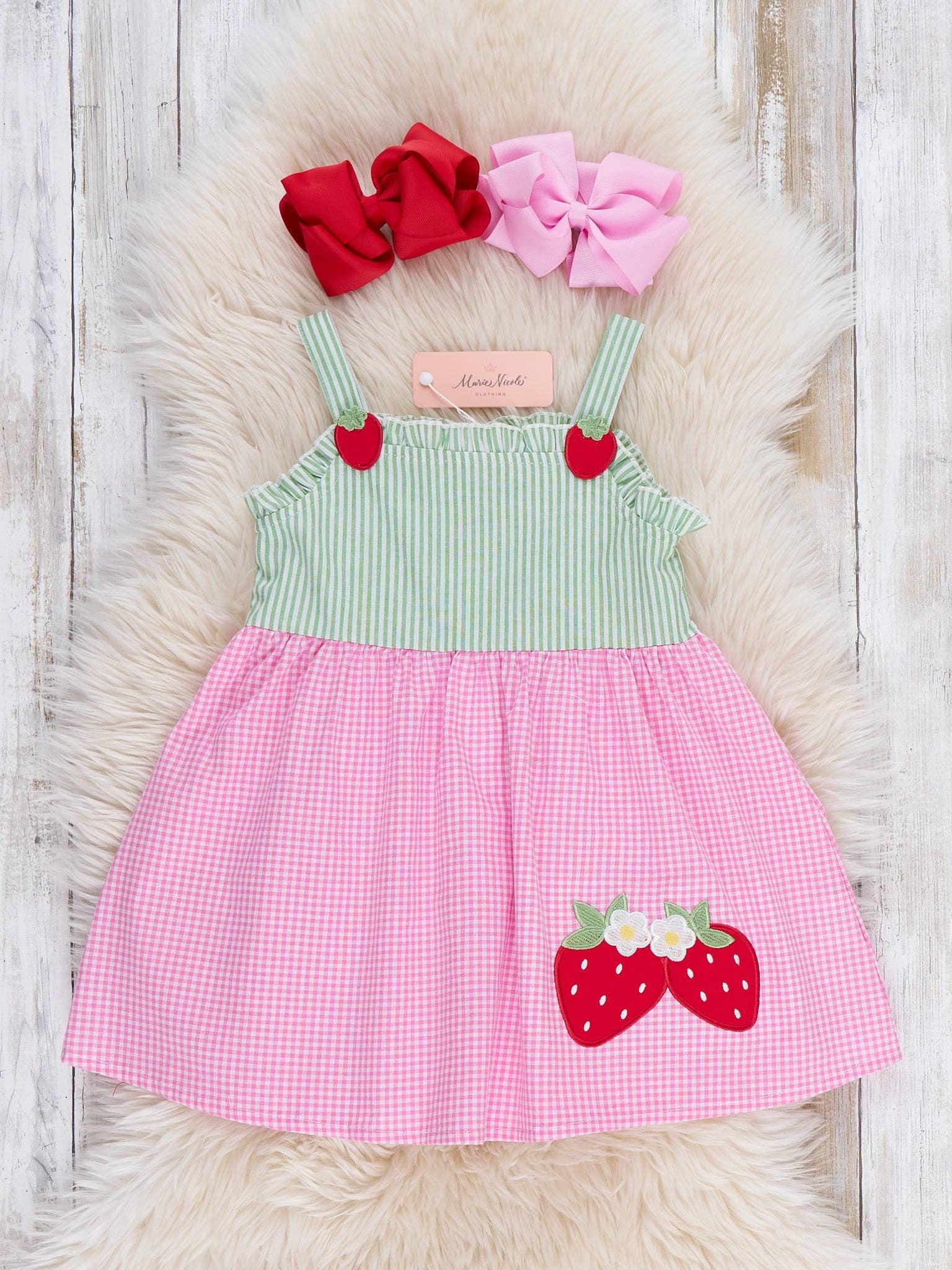 Sweet Berry Duo Embroidered Dress
