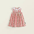 Rabbits and Strawberries Striped Collar Dress