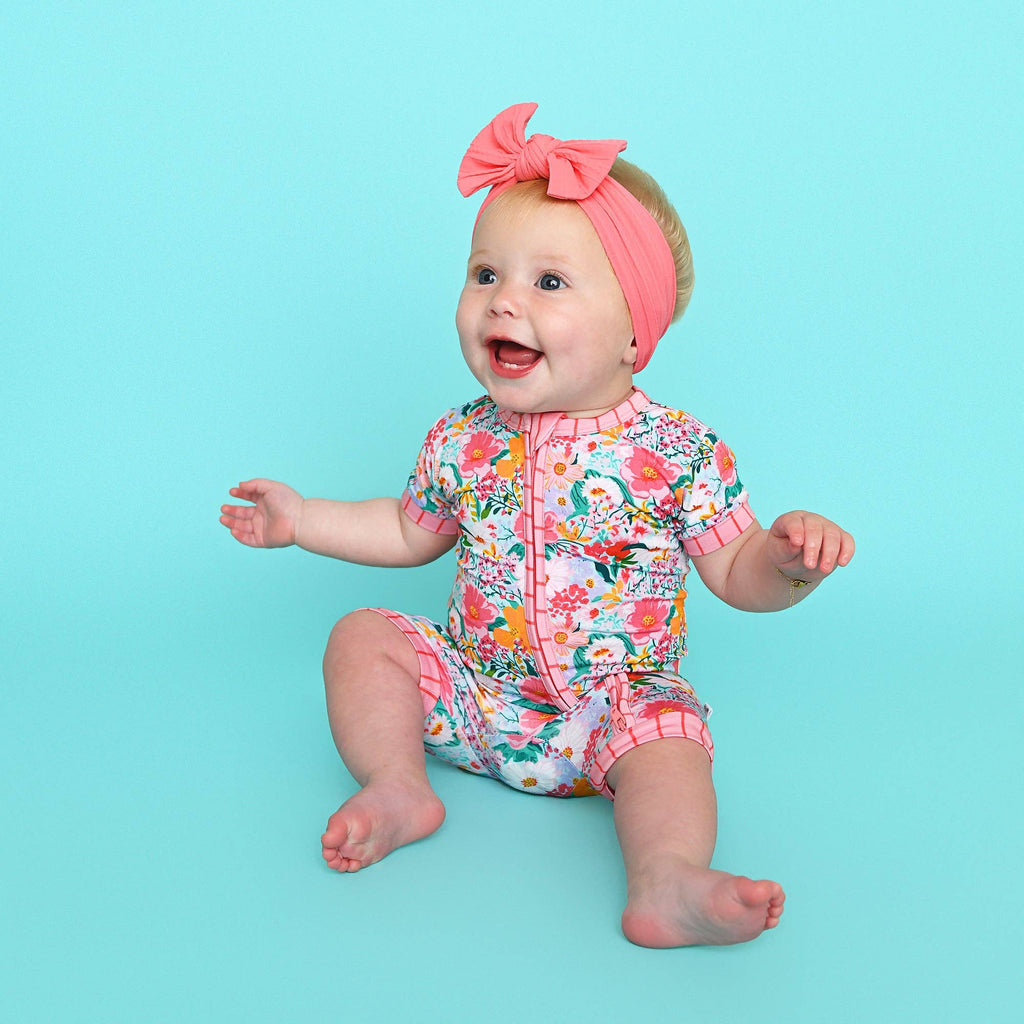Cecelia Floral Shorty Zip