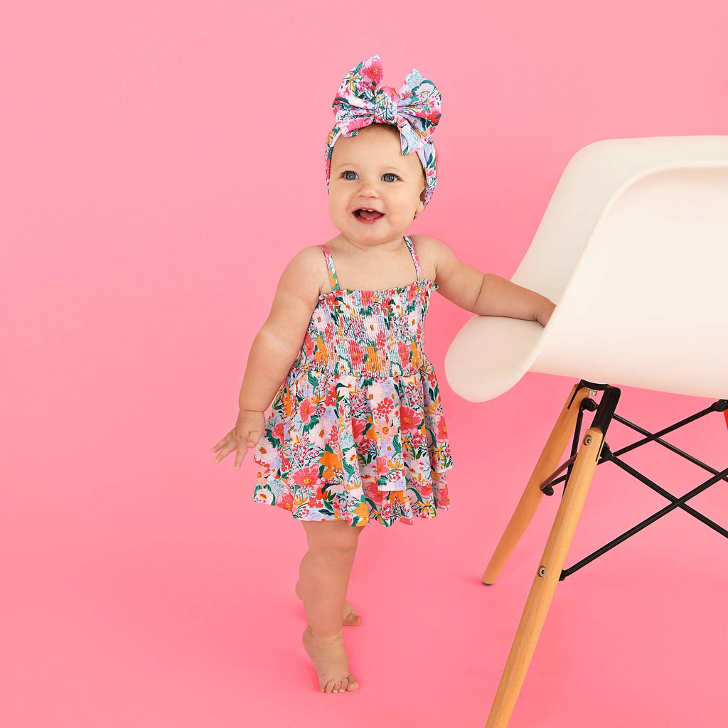 Cecelia Floral Smocked Tiered Tutu