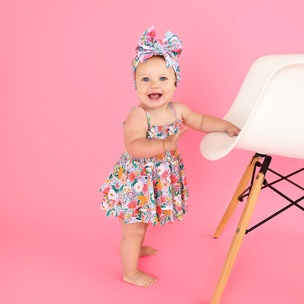 Cecelia Floral Smocked Tiered Tutu