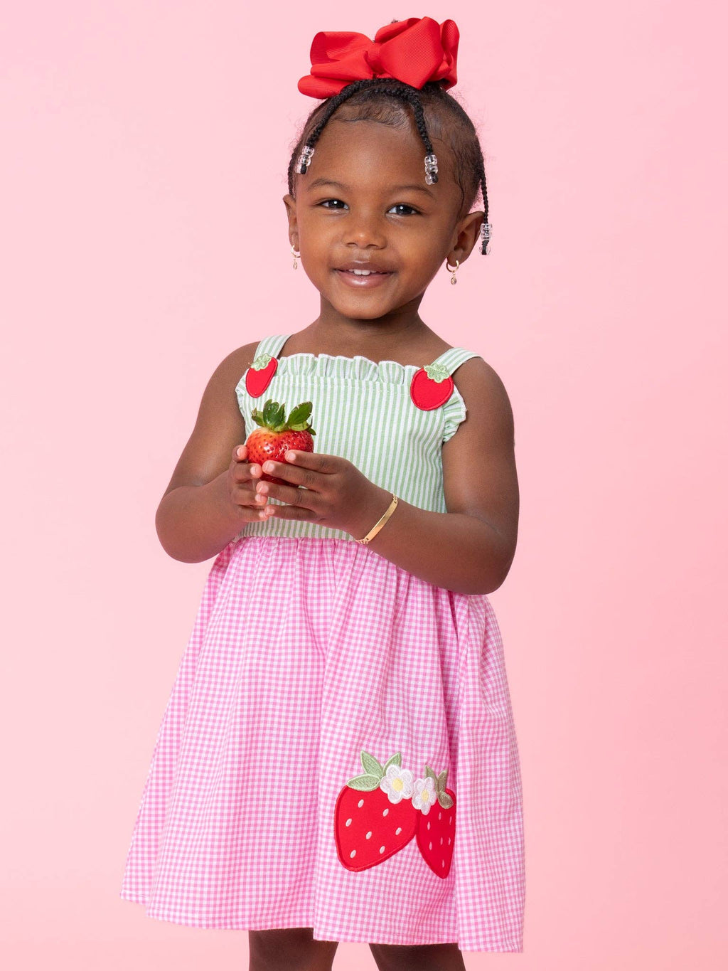Sweet Berry Duo Embroidered Dress