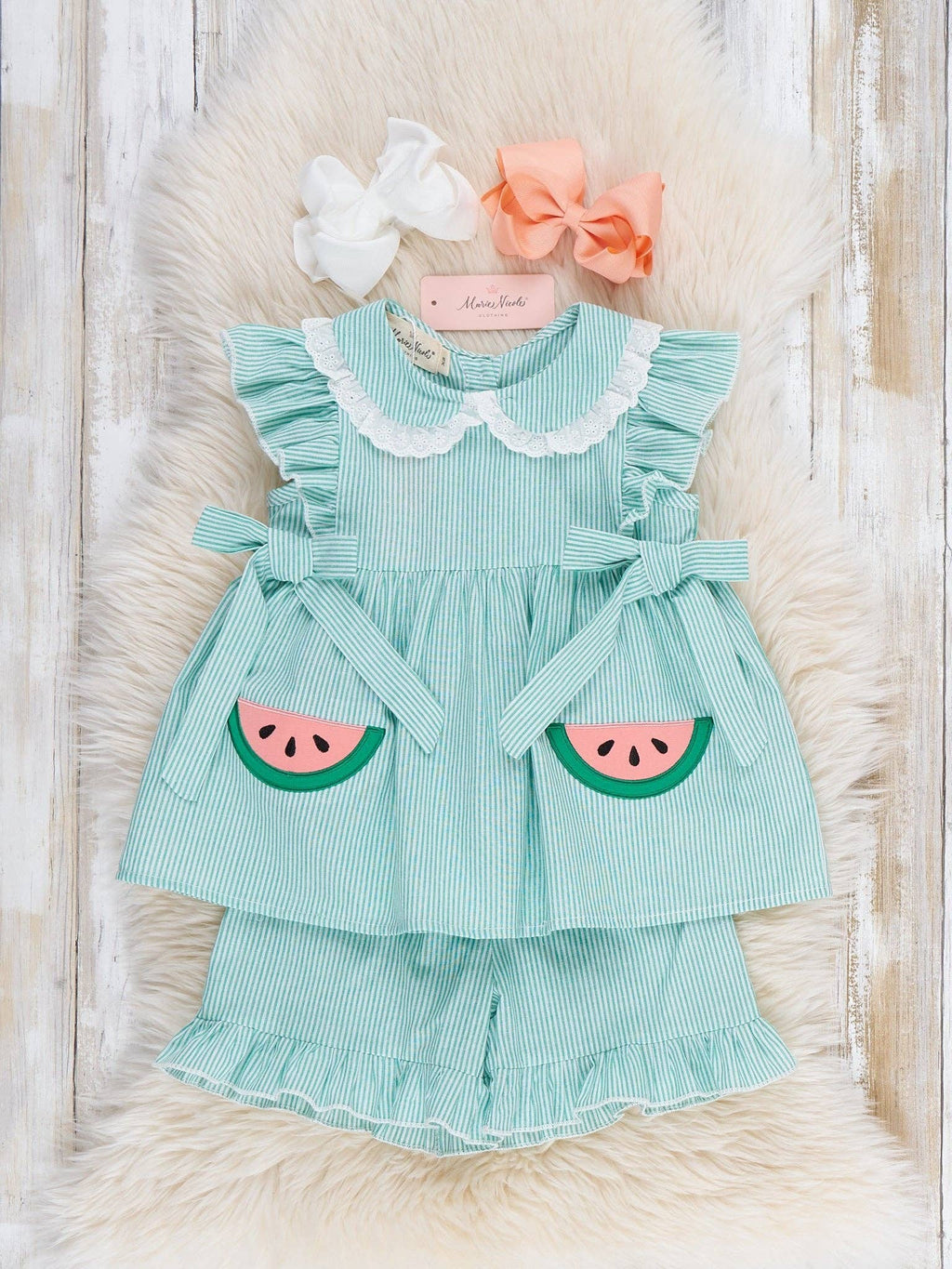 Watermelon Sweetie Ruffle Outfit
