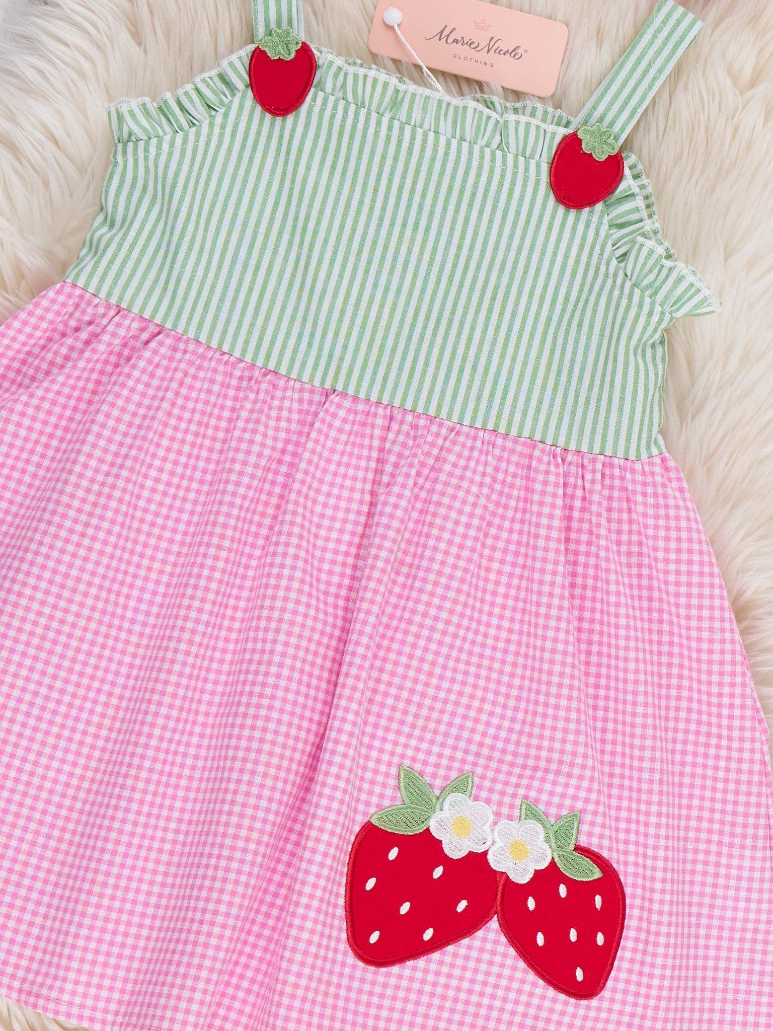 Sweet Berry Duo Embroidered Dress