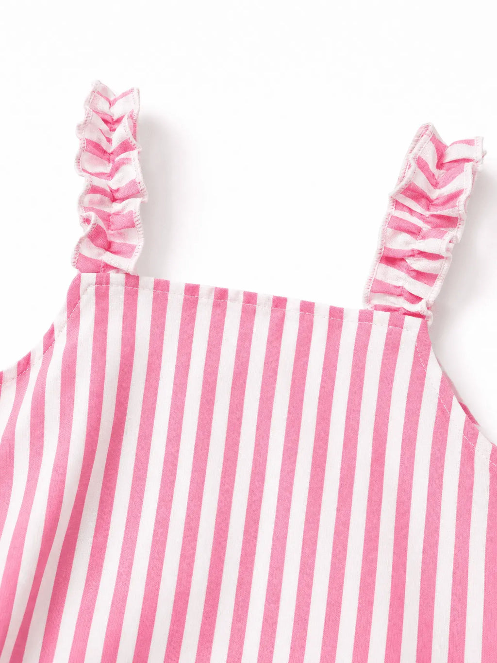 Pink Striped Tulip Top and Shorts Set