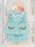 Watermelon Sweetie Ruffle Outfit