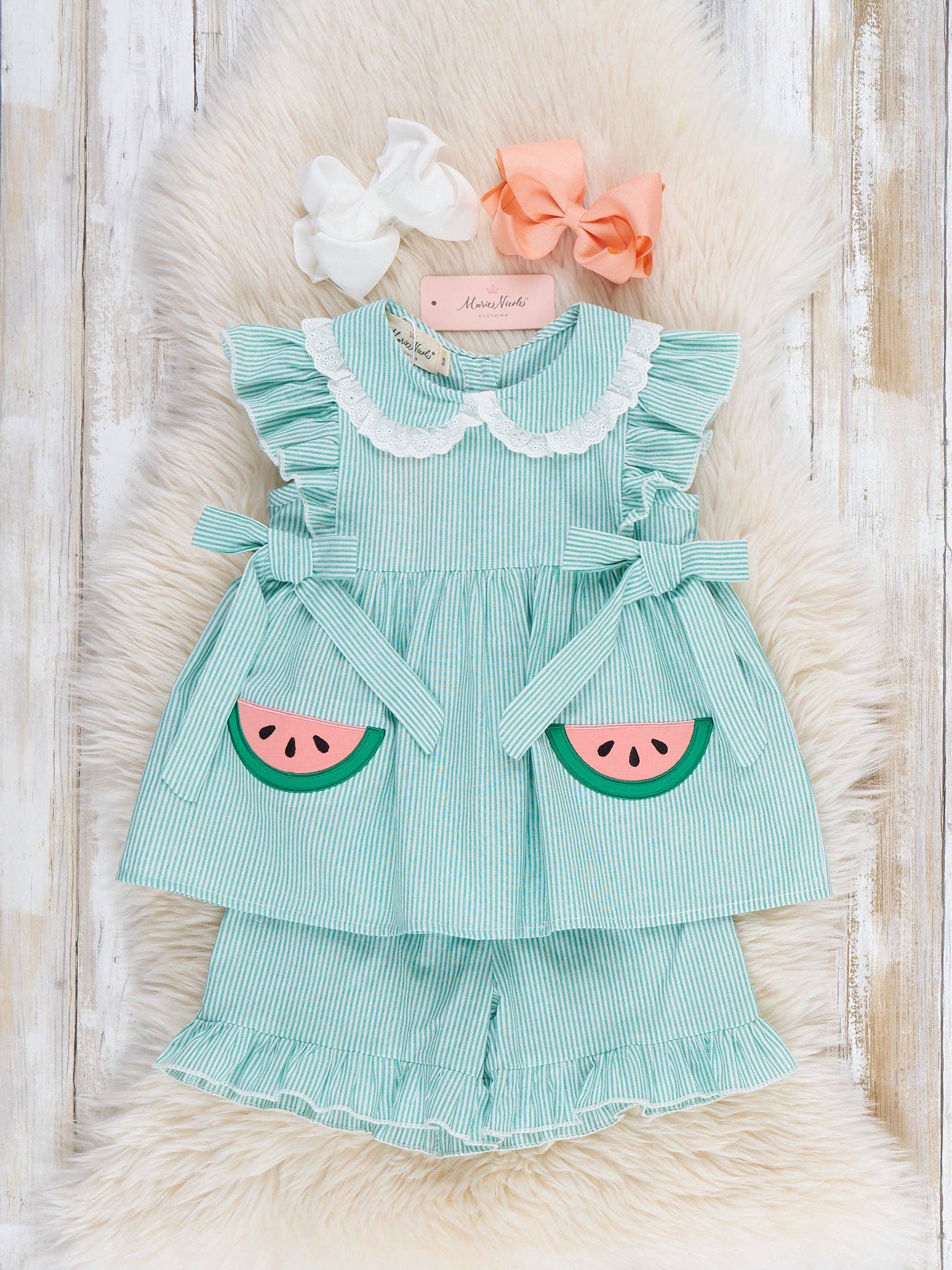 Watermelon Sweetie Ruffle Outfit