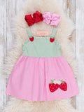 Sweet Berry Duo Embroidered Dress