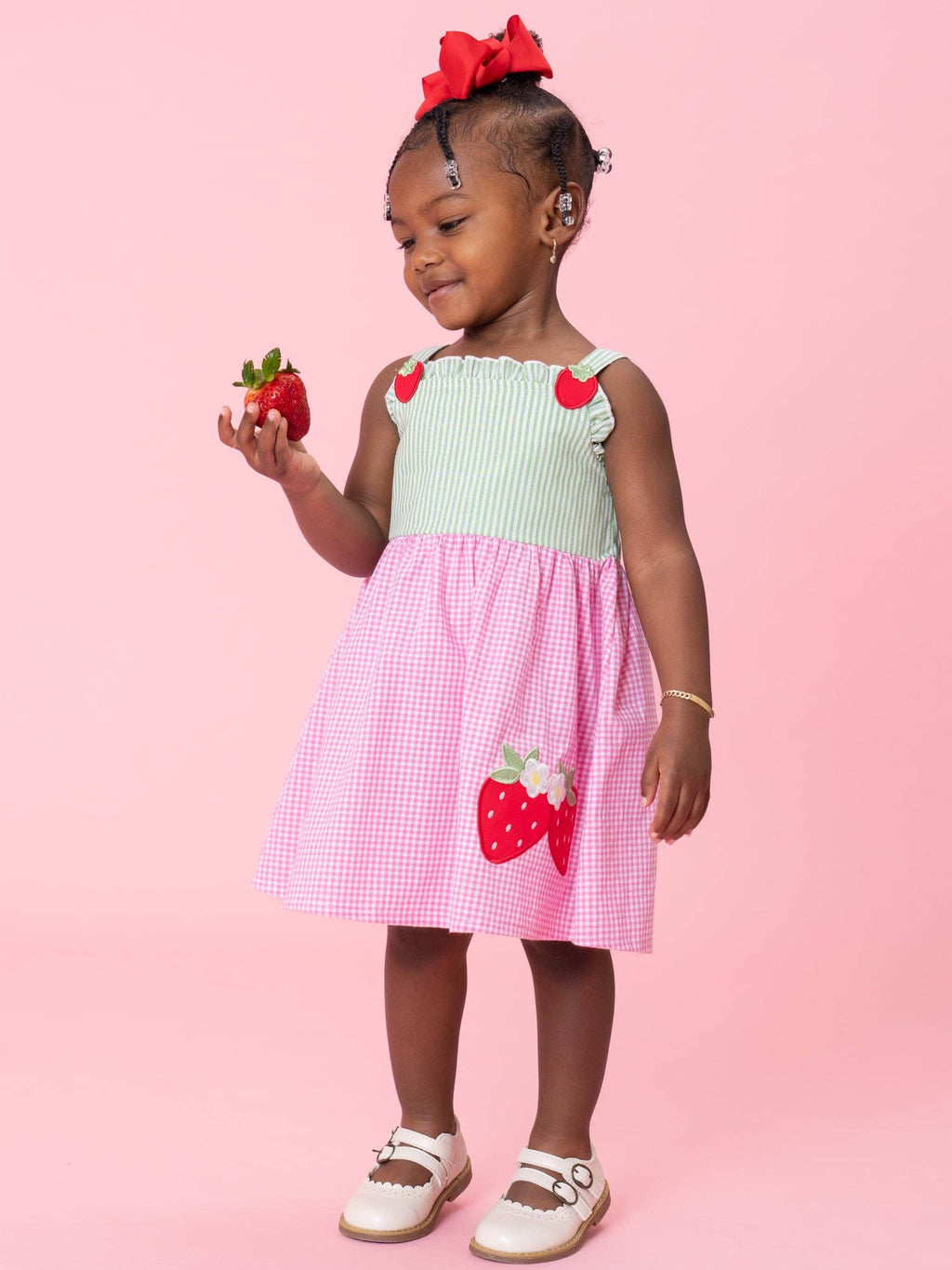 Sweet Berry Duo Embroidered Dress