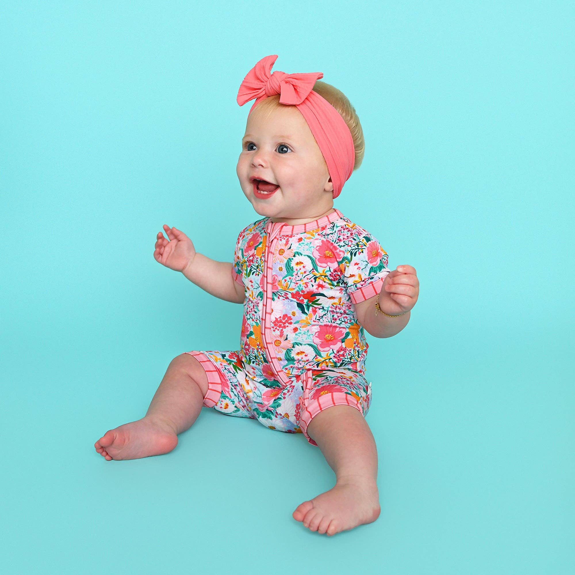 Cecelia Floral Shorty Zip