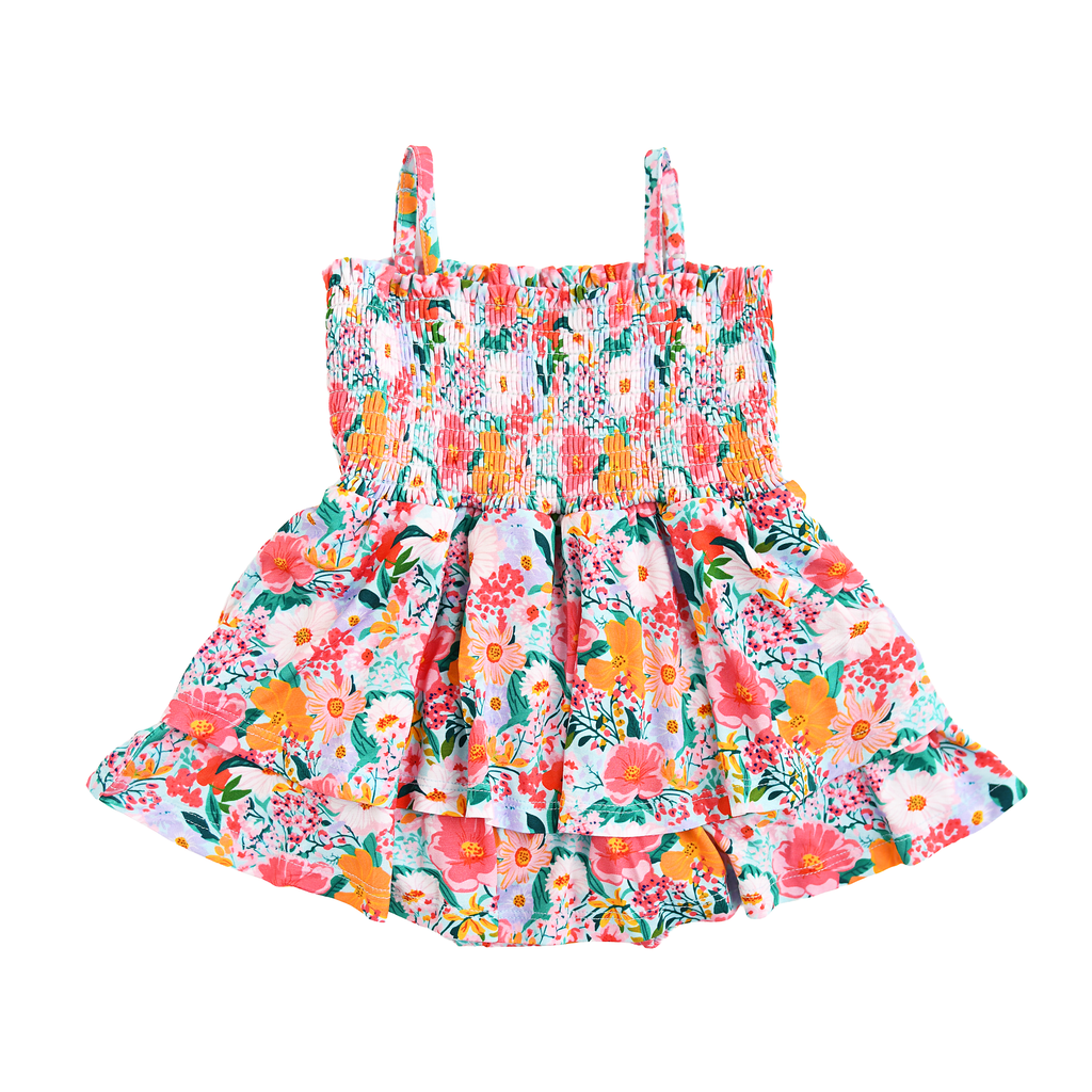 Cecelia Floral Smocked Tiered Tutu