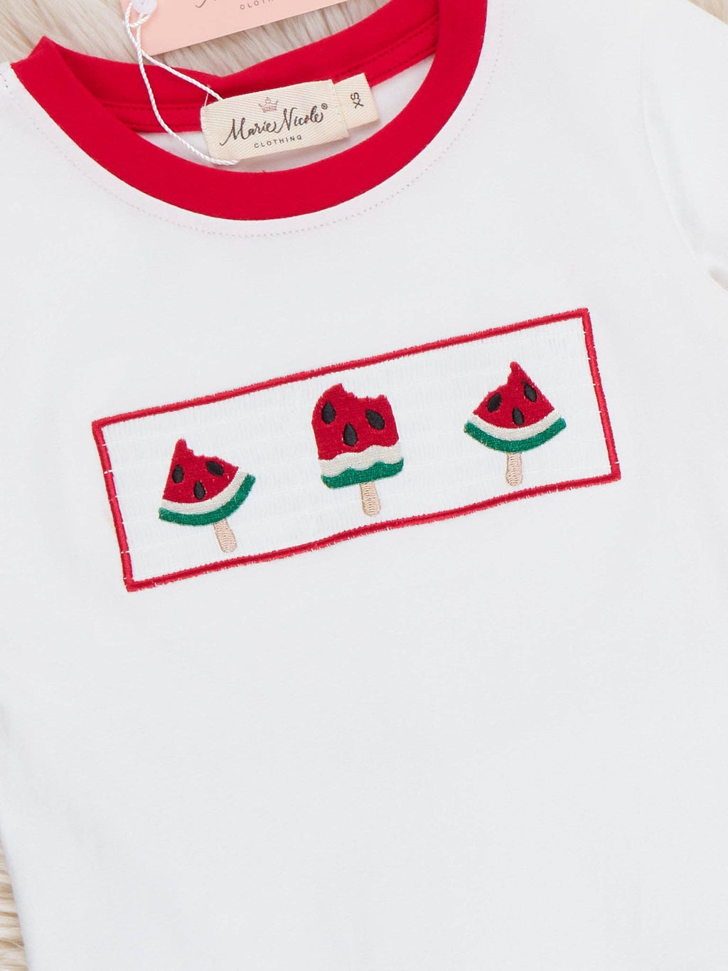 Watermelon Fun Embroidered Outfit