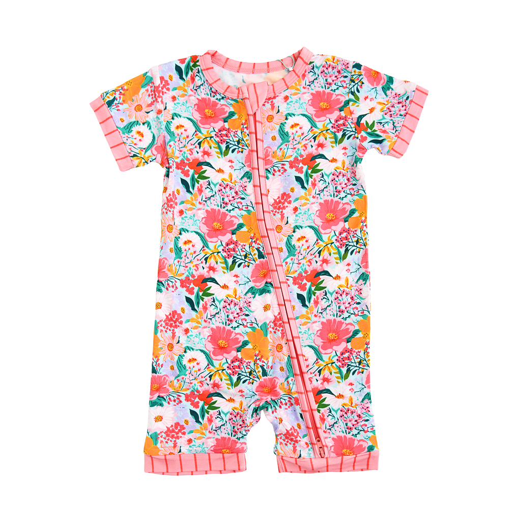 Cecelia Floral Shorty Zip