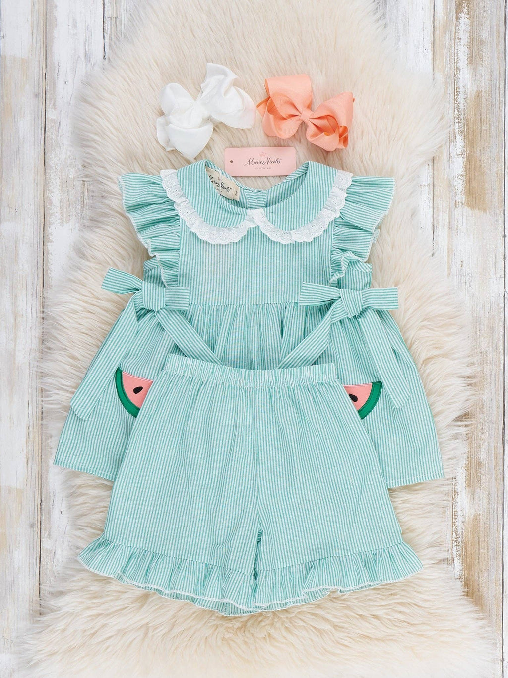Watermelon Sweetie Ruffle Outfit