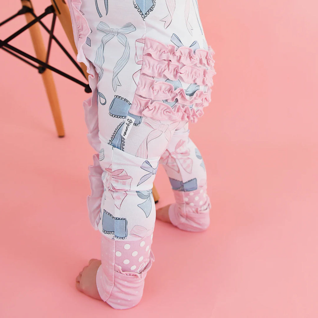 Samantha Bows Ruffle Zip