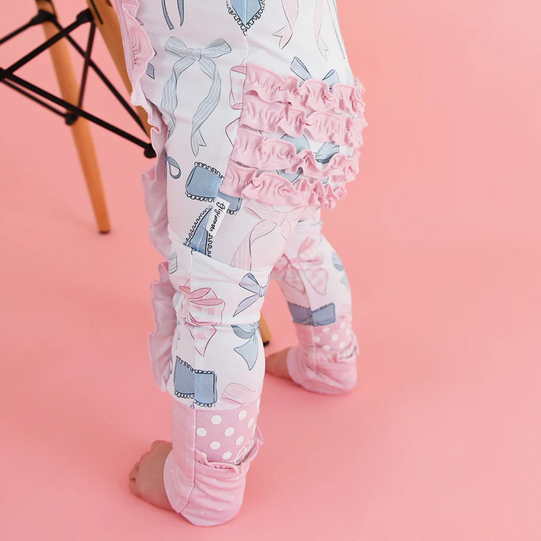 Samantha Bows Ruffle Zip